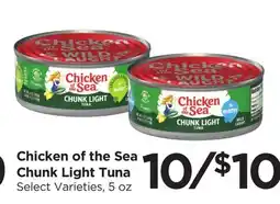 Food 4 Less Chicken of the Sea Chunk Light Tuna offer