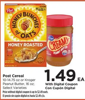 Food 4 Less Post Cereal offer