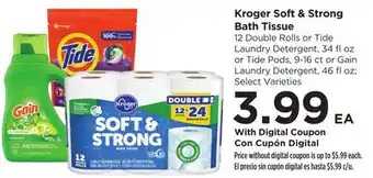 Food 4 Less Kroger Soft & Strong Bath Tissue offer