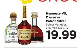 Food 4 Less Hennessy VS, D'ussé or Patrón Silver offer