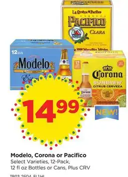 Food 4 Less Modelo, Corona or Pacifico offer