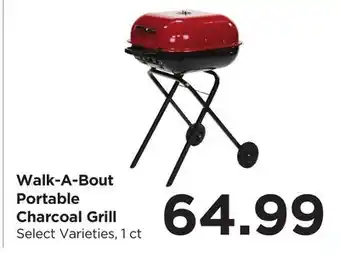 Food 4 Less Walk-A-Bout Portable Charcoal Grill offer