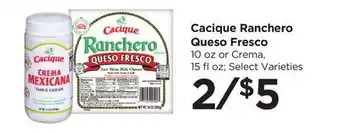 Food 4 Less Cacique Ranchero Queso Fresco offer