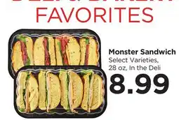 Food 4 Less Monster Sandwich offer