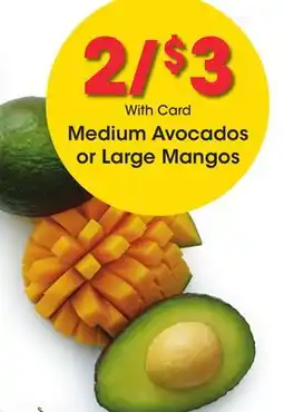 Ralphs Medium Avocados or Large Mangos offer