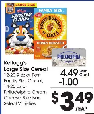 Ralphs Kellogg's Large Size Cereal offer