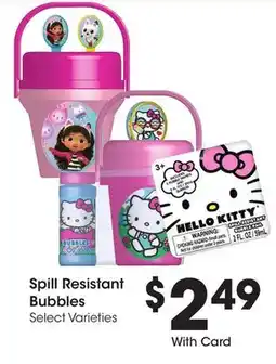 Ralphs Spill Resistant Bubbles offer