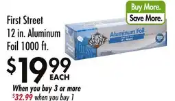 Smart & Final First Street 12 in. Aluminum Foil offer