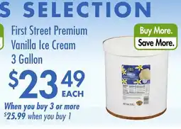 Smart & Final First Street Premium Vanilla Ice Cream offer