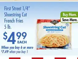 Smart & Final First Street 1/4 Shoestring Cut French Fries offer