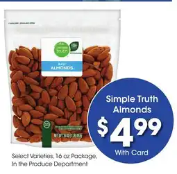 Ralphs Simple Truth Almonds offer