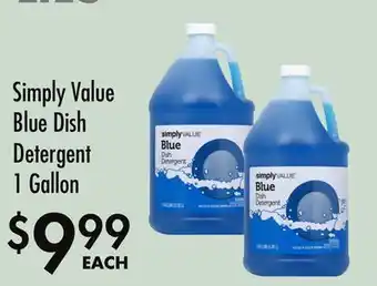 Smart & Final Simply Value Blue Dish Detergent offer