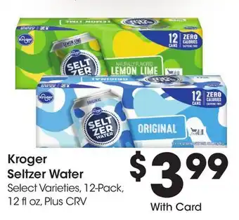 Ralphs Kroger Seltzer Water offer