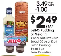 Ralphs Jell-O Pudding or Gelatin offer