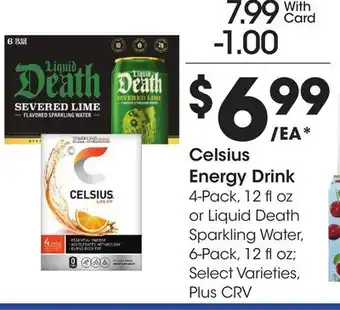 Ralphs Celsius Energy Drink offer