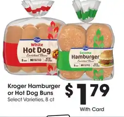 Ralphs Kroger Hamburger or Hot Dog Buns offer