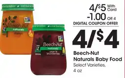 Ralphs Beech-Nut Naturals Baby Food offer