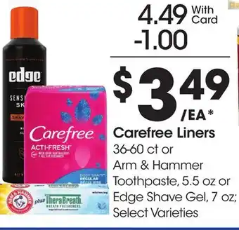 Ralphs Carefree Liners offer