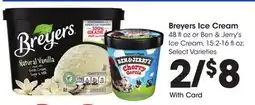 Ralphs Breyers Ice Cream offer