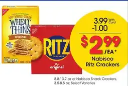 Ralphs Nabisco Ritz Crackers offer