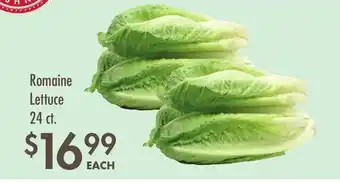 Smart & Final Romaine Lettuce offer