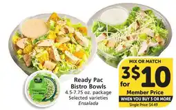 Vons Ready Pac Bistro Bowls offer