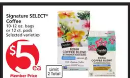 Vons Signature SELECT Coffee offer