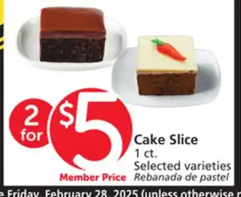 Vons Cake Slice offer