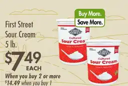 Smart & Final First Street Sour Cream offer