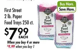 Smart & Final First Street 2 lb. Paper Food Trays offer