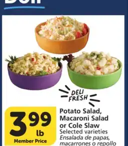 Vons Potato Salad, Macaroni Salad or Cole Slaw offer