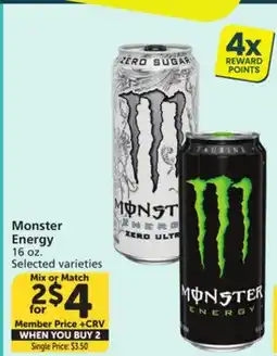 Vons Monster Energy offer