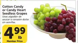 Vons Cotton Candy or Candy Heart Seedless Grapes offer