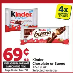 Vons Kinder Chocolate or Bueno offer