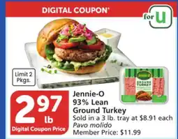 Vons Jennie-O 93% Lean Ground Turkey offer