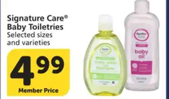 Vons Signature Care Baby Toiletries offer