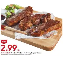 Stater Bros Pork Shoulder Bone-In Country Strips or Steaks offer