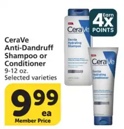 Vons CeraVe Anti-Dandruff Shampoo or Conditioner offer