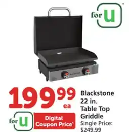 Vons Blackstone 22 in. Table Top Griddle offer