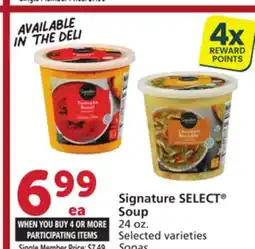 Vons Signature SELECT Soup offer