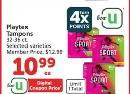 Vons Playtex Tampons offer