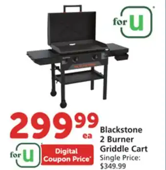 Vons Blackstone 2 Burner Griddle Cart offer