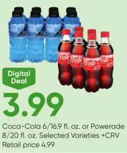 Stater Bros Coca-Cola 6/16.9 fl. oz. or Powerade 8/20 fl. oz offer