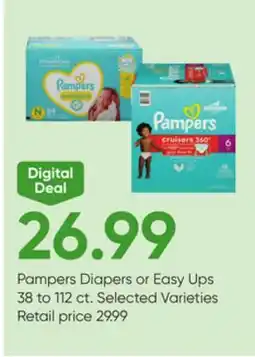 Stater Bros Pampers Diapers or Easy Ups offer