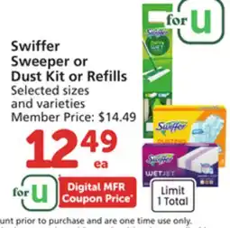 Vons Swiffer Sweeper or Dust Kit or Refills offer