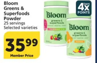 Vons Bloom Greens & Superfoods Powder offer