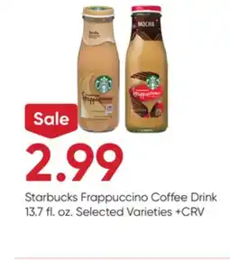 Stater Bros Starbucks Frappuccino Coffee Drink offer