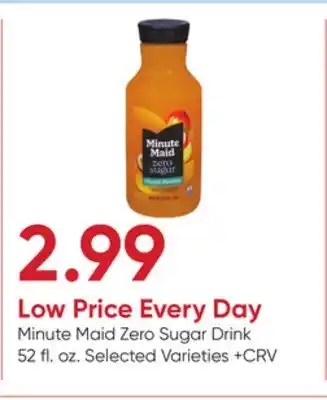 Stater Bros Minute Maid Zero Sugar Drink offer