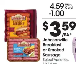 Ralphs Johnsonville Breakfast or Smoked Sausage offer