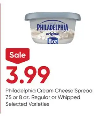 Stater Bros Philadelphia Cream Cheese Spread offer